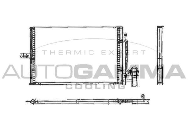 Condenseur, climatisation AUTOGAMMA 102755