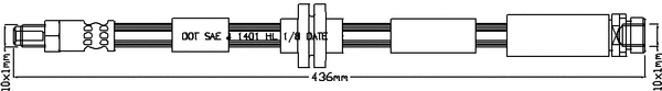 Flexible de frein JURATEK JBH1203