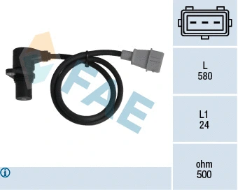 Capteur d'angle, vilebrequin FAE 79010