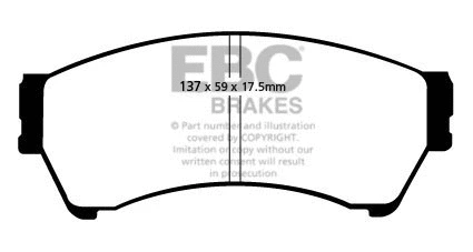 Kit de plaquettes de frein, frein à disque EBC Brakes DP21765/2