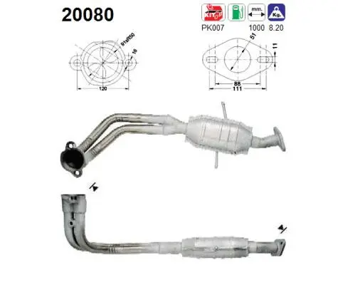 Catalyseur AS 20080