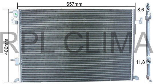Condenseur, climatisation RPL QUALITY APCDSB5008