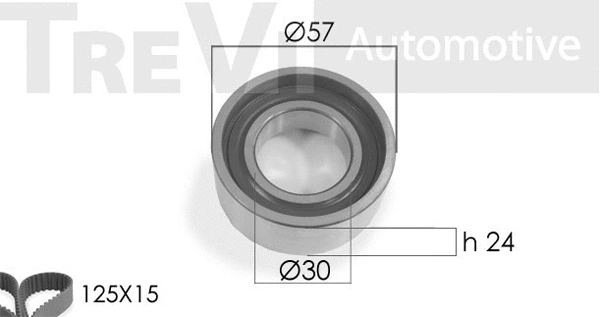 Kit de courroie crantée TREVI AUTOMOTIVE KD1205