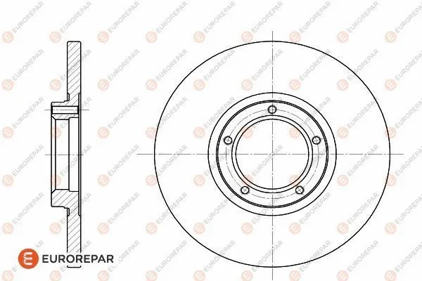 Disque de frein EUROREPAR 1618868980