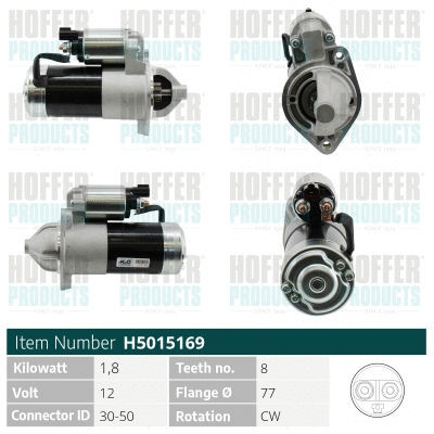 Démarreur HOFFER H5015169