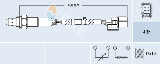 Sonde lambda FAE 77698