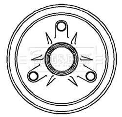 Tambour de frein BORG & BECK BBR7026