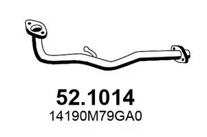Tuyau d'échappement ASSO 52.1014