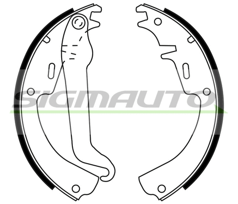 Jeu de mâchoires de frein SIGMAUTO SFA345