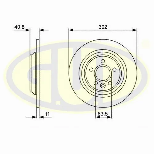 Disque de frein G.U.D. GDB111147