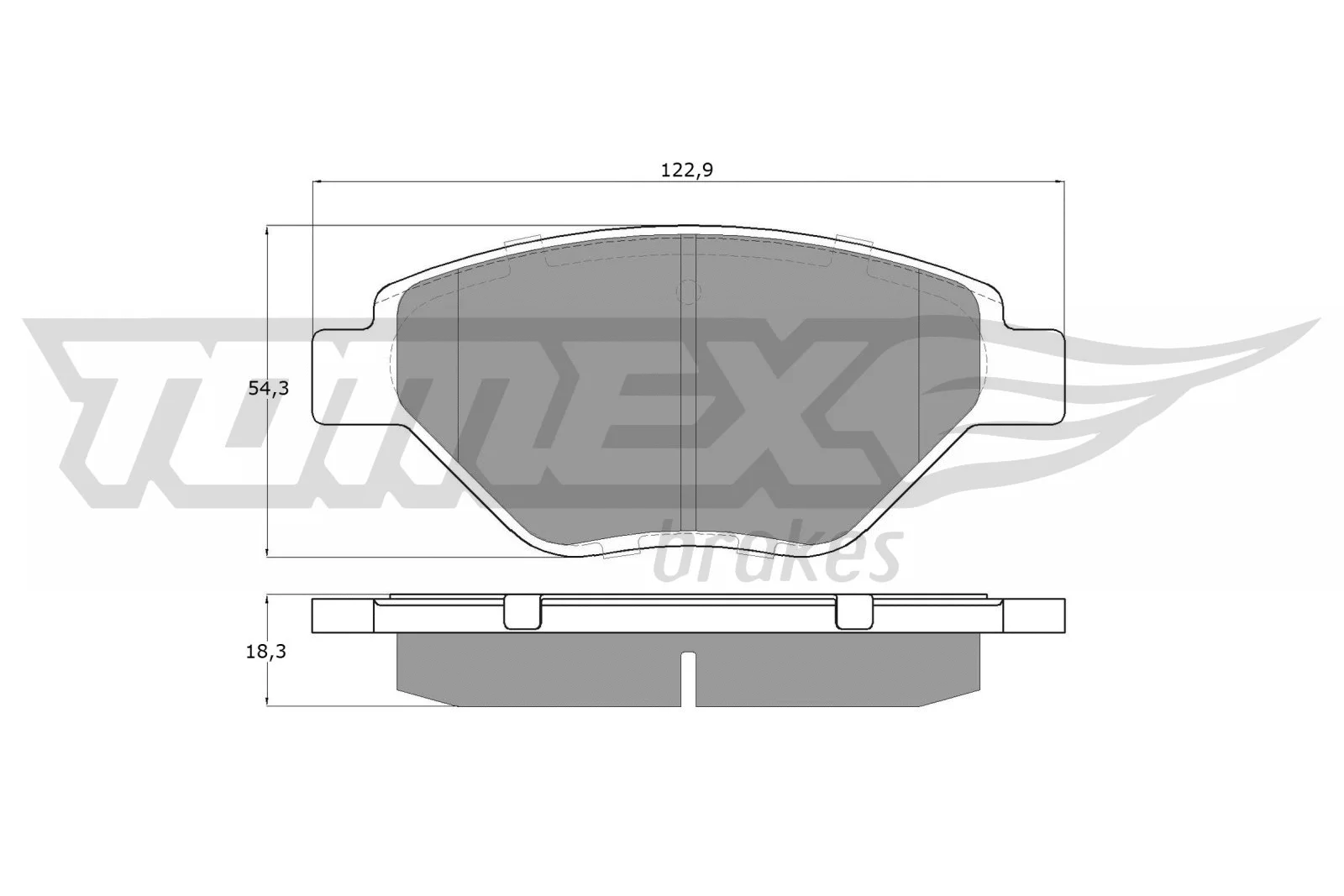 Kit de plaquettes de frein, frein à disque TOMEX Brakes TX 13-53