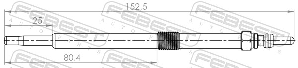 Bougie de préchauffage FEBEST 24642-003
