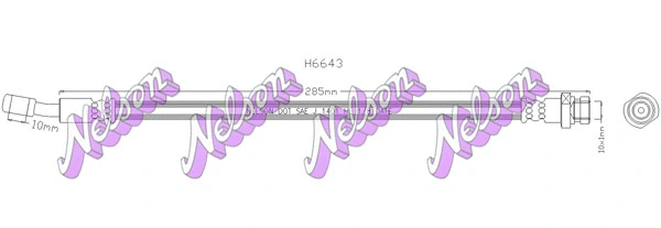 Flexible de frein KAWE H6643