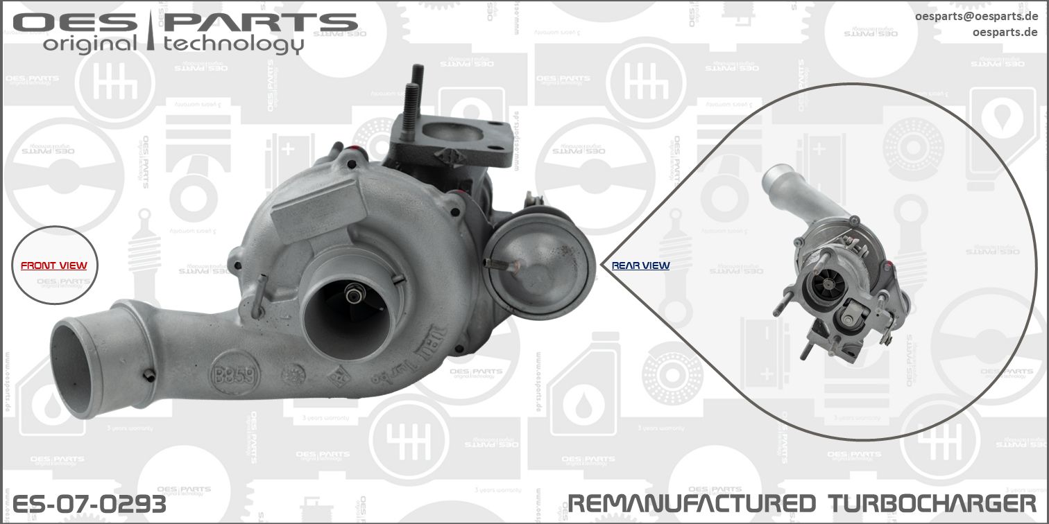 Turbocompresseur, suralimentation OES PARTS ES-07-0293
