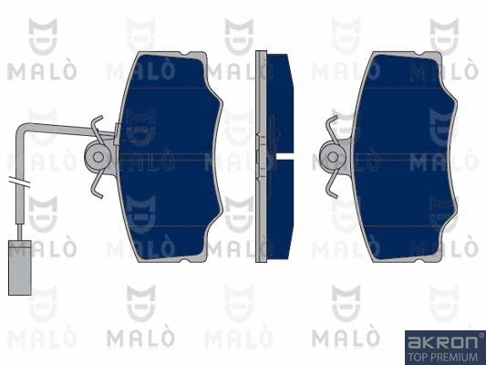 Kit de plaquettes de frein, frein à disque AKRON-MALÒ 1050182