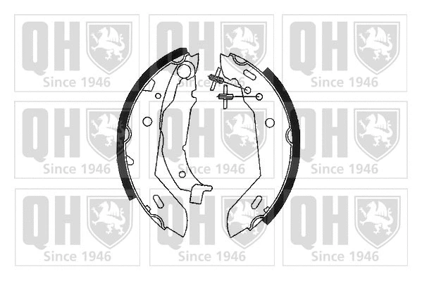Jeu de mâchoires de frein QUINTON HAZELL BS1043