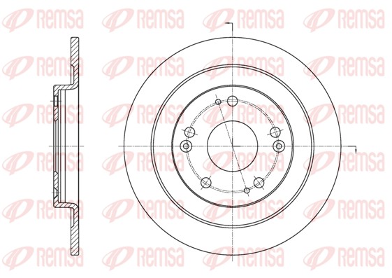 Disque de frein REMSA 61654.00