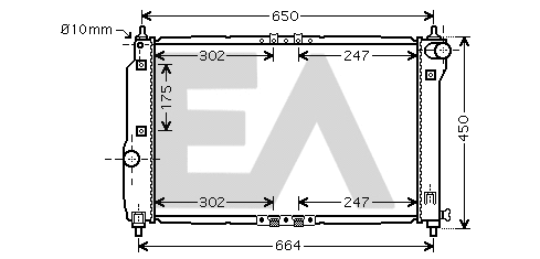 Radiateur, refroidissement du moteur EACLIMA 31R20048