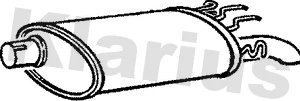 Silencieux arrière KLARIUS 210208