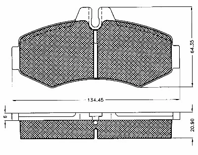 Kit de plaquettes de frein, frein à disque BSF 10572