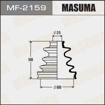 Jeu de joints-soufflets, arbre de commande MASUMA MF-2159