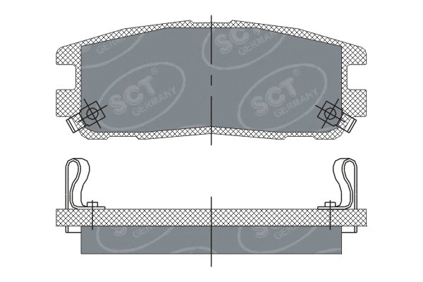 Kit de plaquettes de frein, frein à disque SCT - MANNOL SP 248 PR