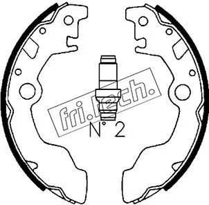 Jeu de mâchoires de frein fri.tech. 1110.330