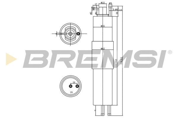 Filtre à carburant BREMSI FE1521