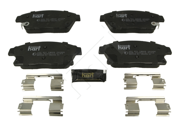 Kit de plaquettes de frein, frein à disque HART 252 931