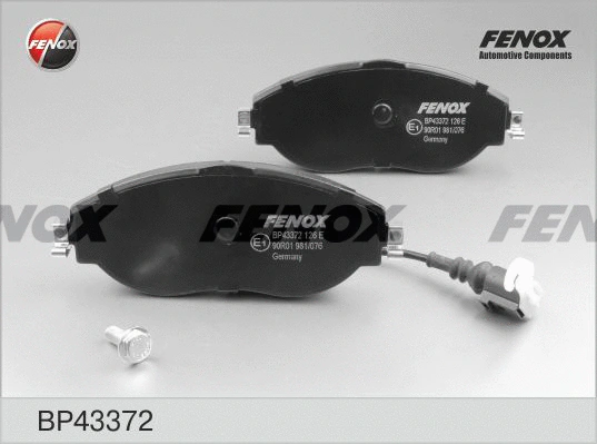 Kit de plaquettes de frein, frein à disque FENOX BP43372