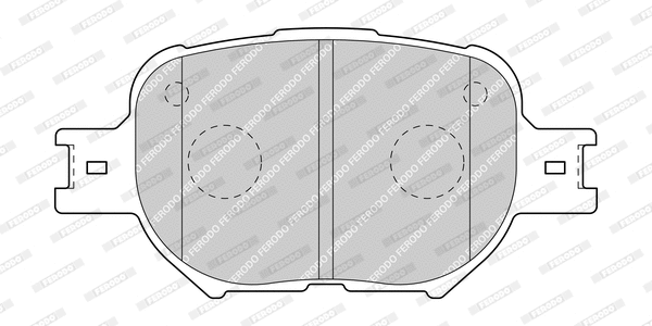 Kit de plaquettes de frein, frein à disque FERODO FDB1528-D