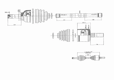 Arbre de transmission URW 10-03009