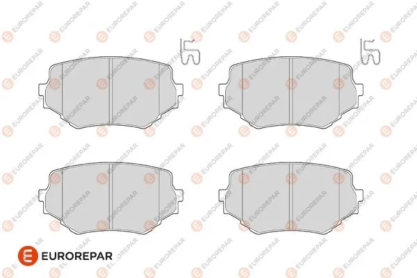 Kit de plaquettes de frein, frein à disque EUROREPAR 1686267480