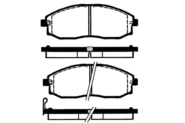 Kit de plaquettes de frein, frein à disque Technika 01717B