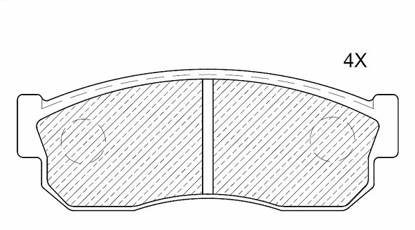 Kit de plaquettes de frein, frein à disque KLAXCAR FRANCE 24944z