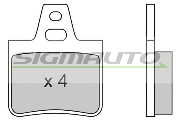 Kit de plaquettes de frein, frein à disque SIGMAUTO SPA455