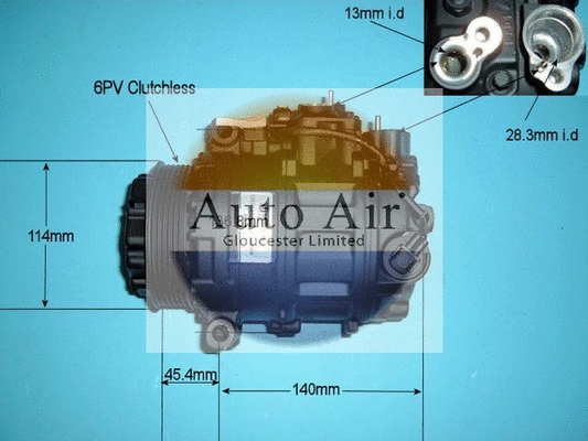 Compresseur, climatisation AUTO AIR GLOUCESTER 14-6256R