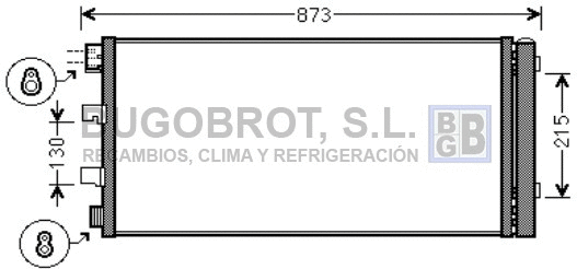 Condenseur, climatisation BUGOBROT 62-RT5475