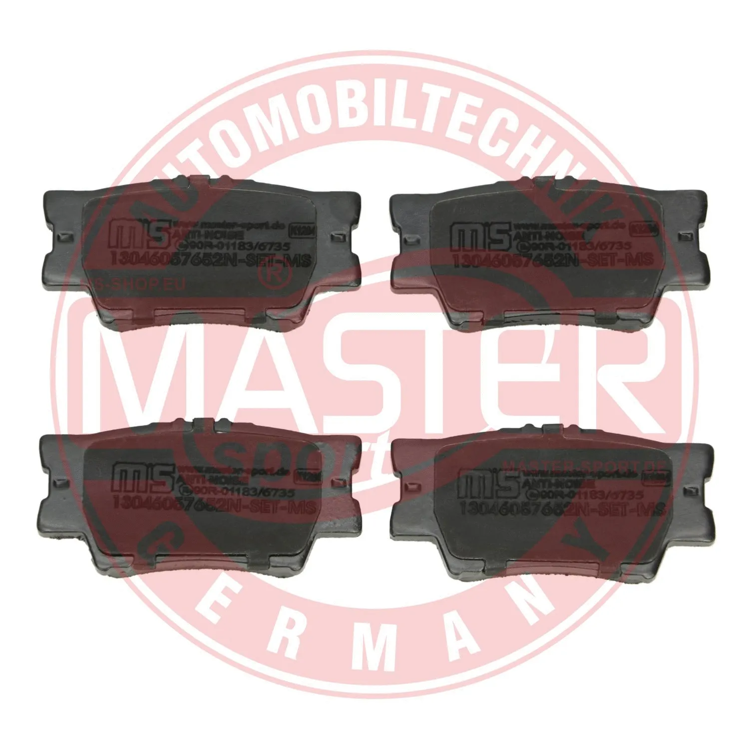 Kit de plaquettes de frein, frein à disque MASTER-SPORT GERMANY 13046057652N-SET-MS