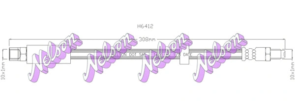 Flexible de frein KAWE H6412