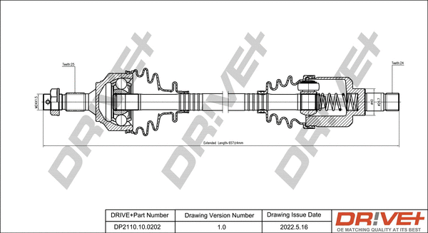 Arbre de transmission Dr!ve+ DP2110.10.0202