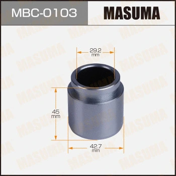 Piston, étrier de frein MASUMA MBC-0103