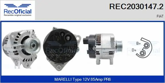 Alternateur RECOFICIAL REC2030147.2