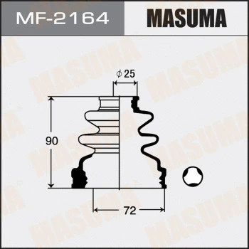 Jeu de joints-soufflets, arbre de commande MASUMA MF-2164