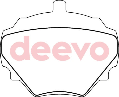 Kit de plaquettes de frein, frein à disque DEEVO BP60480