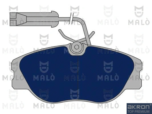 Kit de plaquettes de frein, frein à disque AKRON-MALÒ 1050411