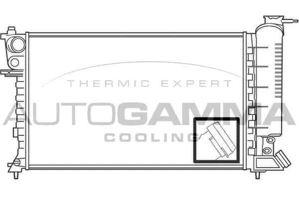 Radiateur, refroidissement du moteur AUTOGAMMA 100224