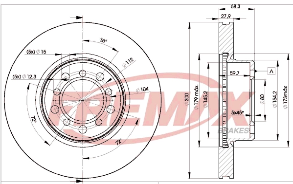 Disque de frein FREMAX BD-0805