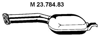 Silencieux central EBERSPÄCHER 23.784.83