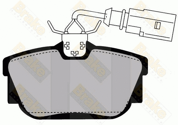 Kit de plaquettes de frein, frein à disque Brake ENGINEERING PA1457